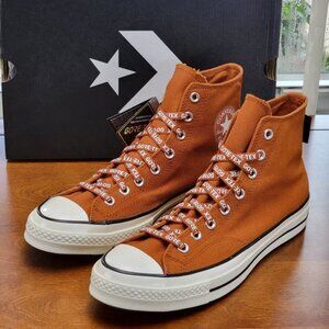 Converse Men's Chuck 70 Hi Gore-Tex 168858C Amber Sepia/Egret/Black Size 8.5